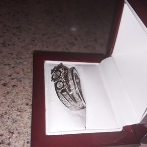 Ladies Diamond ring 10k over 2kt in white gold